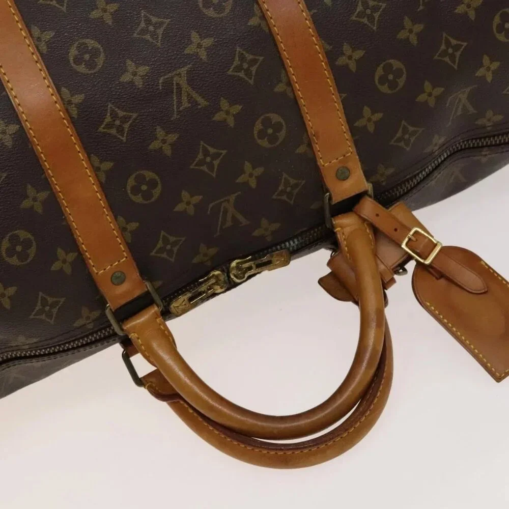LOUIS VUITTON Monogram Keepall 60 Boston Bag M41422 LV Auth 117757 - Picture 9 of 16